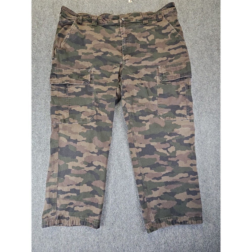 Duluth Trading Flex Fire Hose Cargo Pants Mens 48x30 Camo Workwear Perfect 1667